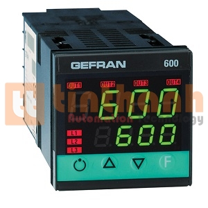 600-R-D-H-R-1 - Bộ điều khiển nhiệt độ 600 PID 48x48mm Gefran