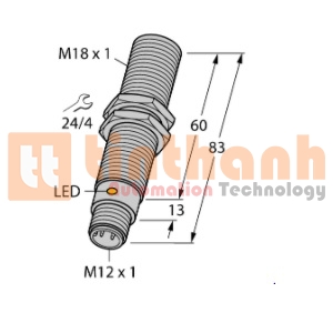BC5-M18-AN4X-H1141/S250 - Cảm biến điện dung Turck