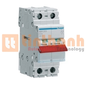 SBR264 - Cầu dao cách ly (Isolating Switch) 2P 63A Hager