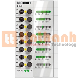 KL8548 - Mô đun 8 kênh analog output 0-10V 12 bit Beckhoff
