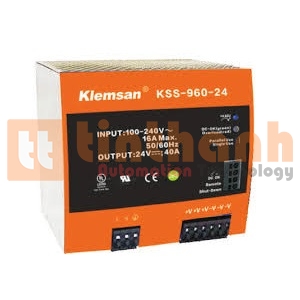 KSS-960-24 - Bộ cấp nguồn 1 Pha 24V 40A 960W Klemsan