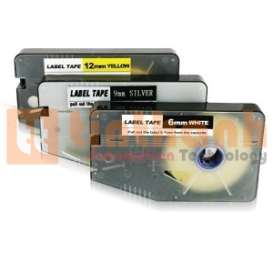 LM512SL - Băng in nhãn 12mm bạc L-Mark