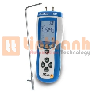 Máy đo chênh lệch áp suất, đo nhiệt độ, tốc độ và lưu lượng gió Peaktech 5145